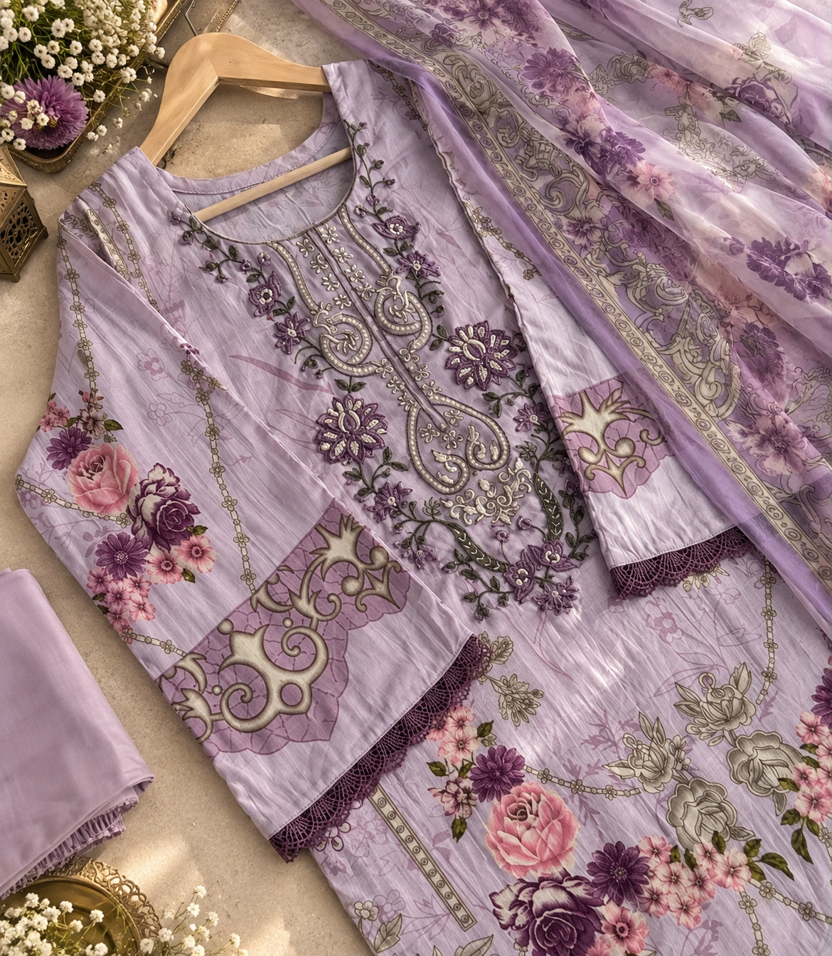 PW21 — Elegant Patchwork Suit