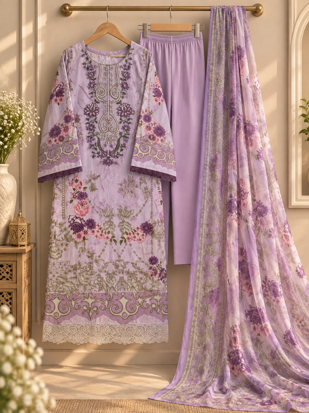 PW21 — Elegant Patchwork Suit