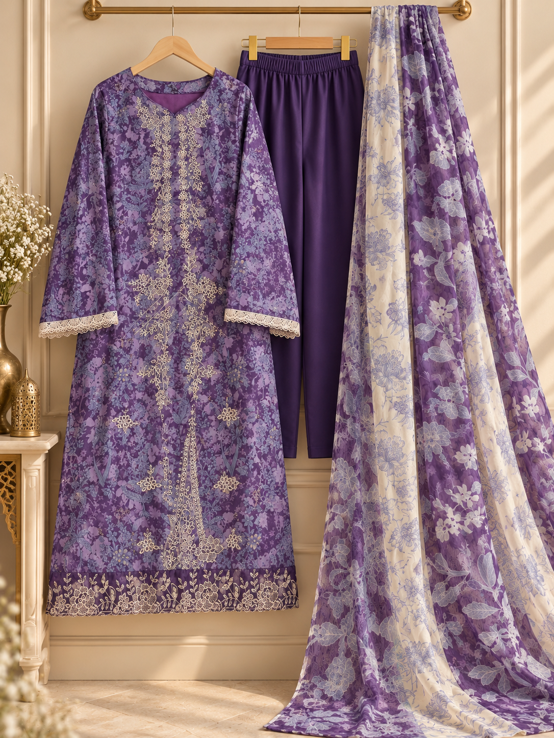PW11 — Elegant Patchwork Suit