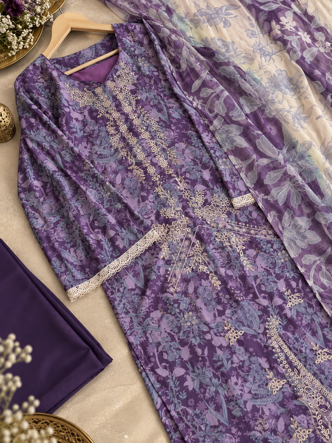 PW11 — Elegant Patchwork Suit