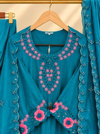PT07 – Teal Bloom Premium Party Wear