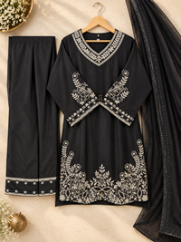PT14 – Black Elegance Embroidered