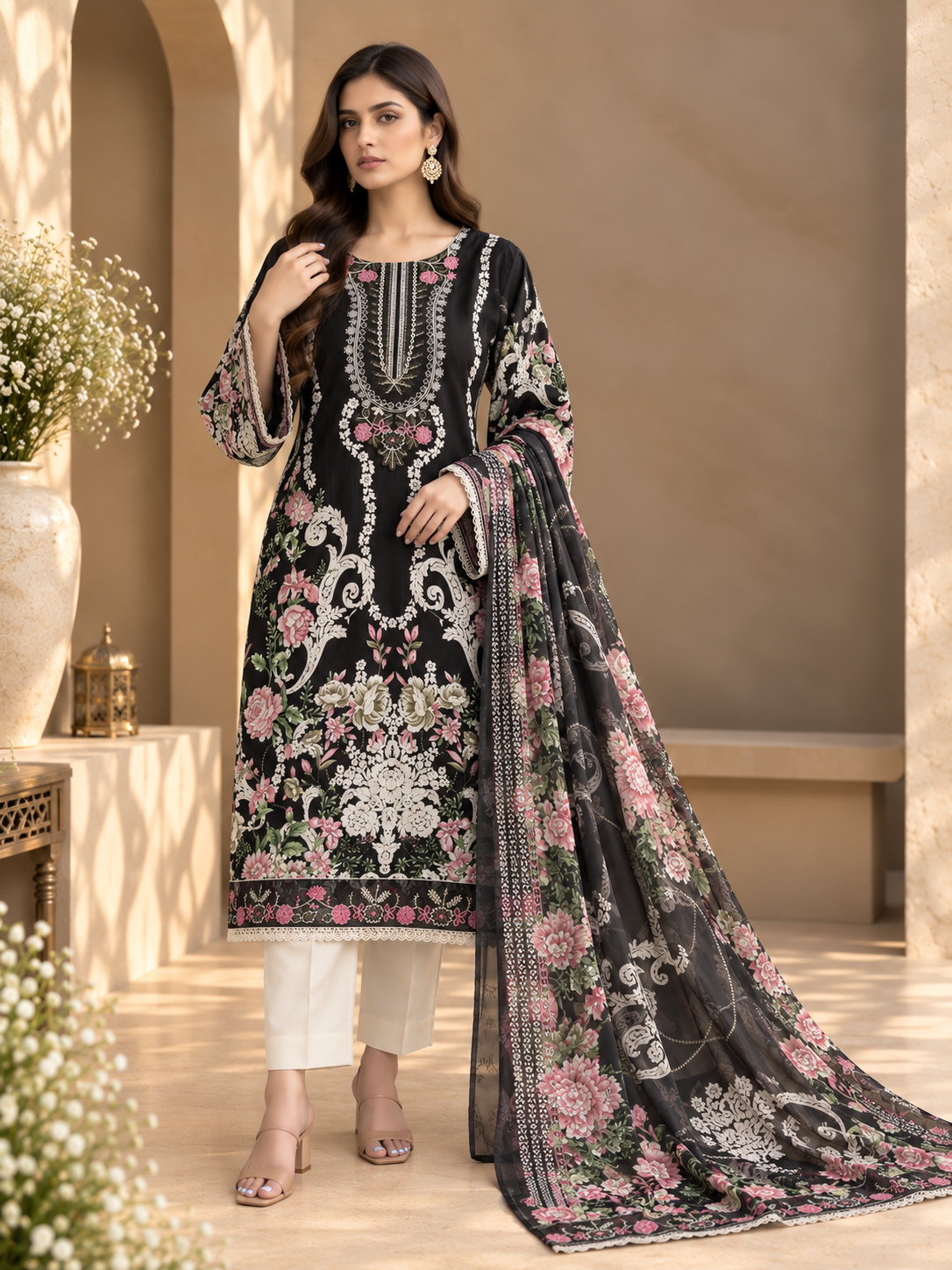 PW16 — Graceful Patchwork Suit