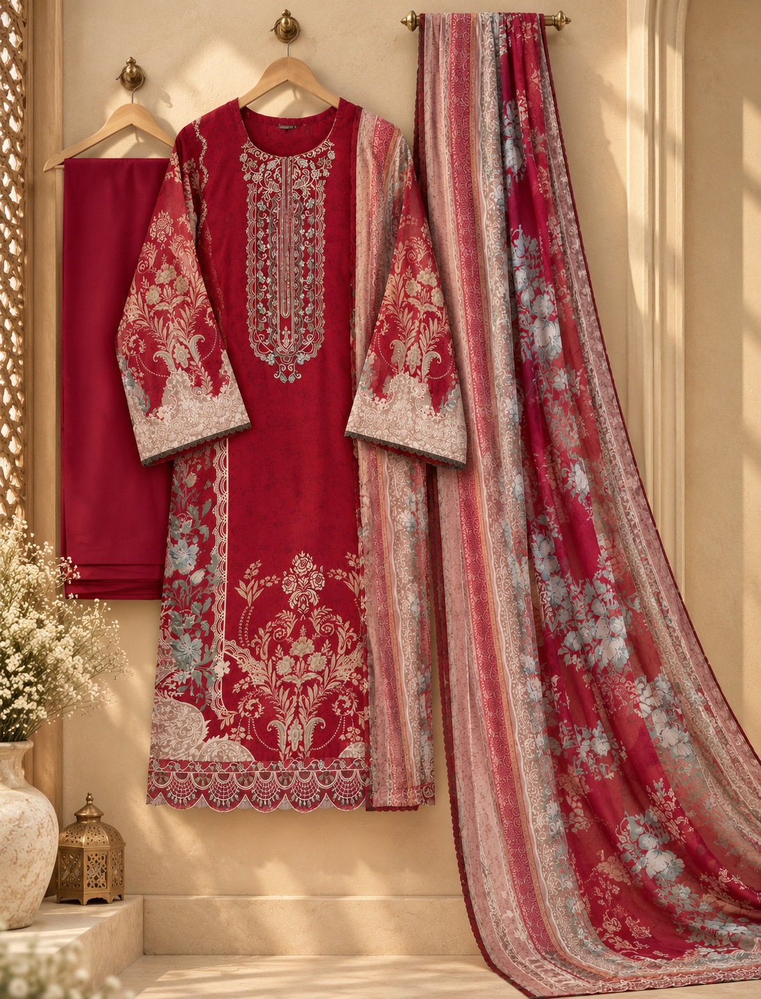 PW06 — Graceful Patchwork Suit