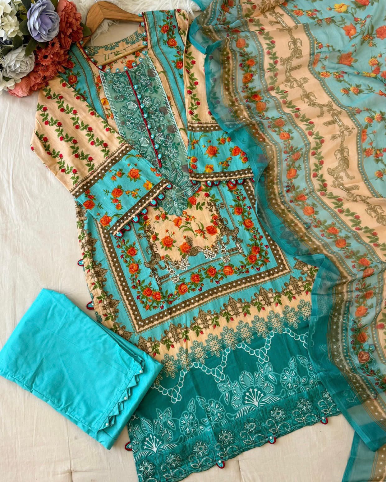 Pakistani Embroidered Kurti
